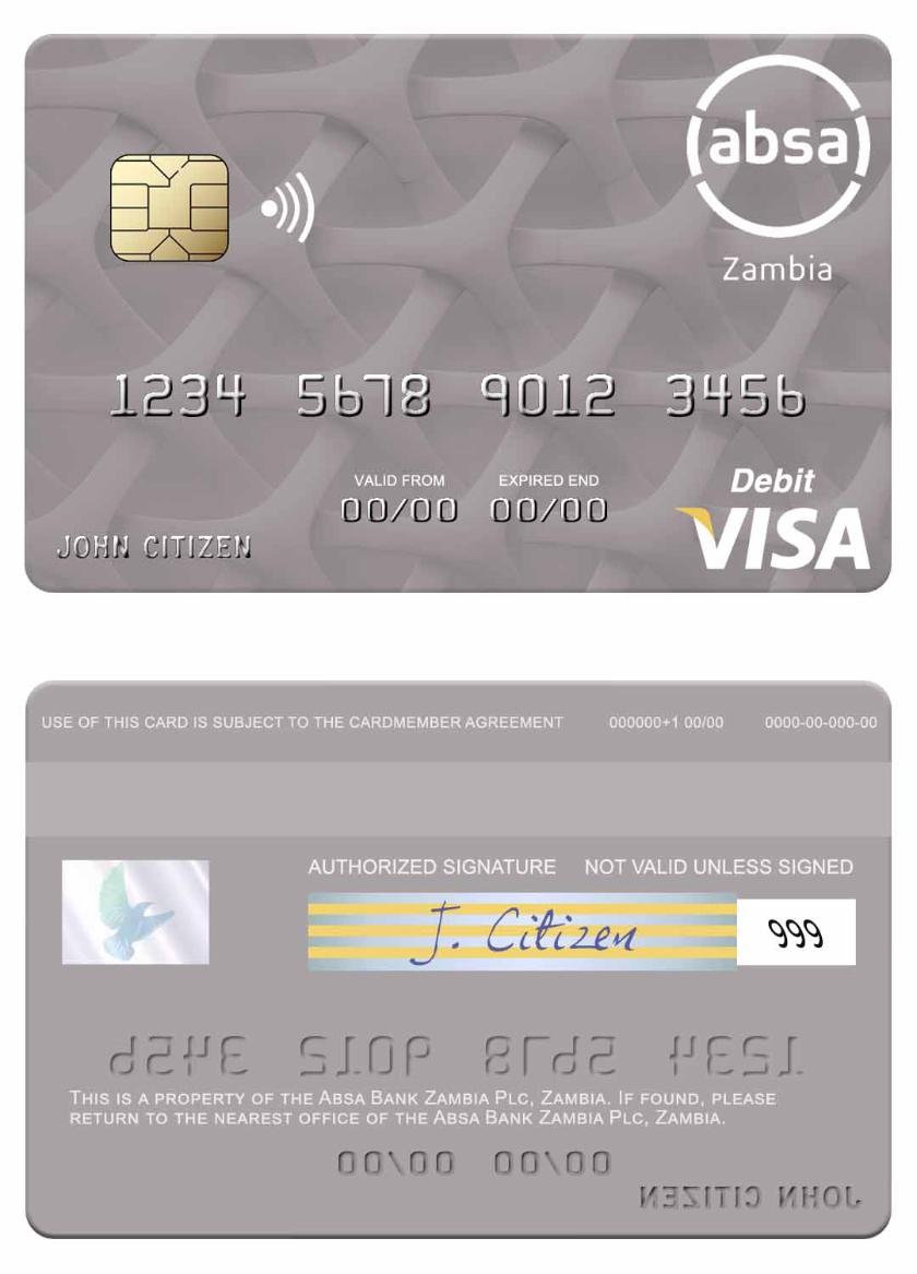 Zambia Absa Bank Zambia Plc visa debit card